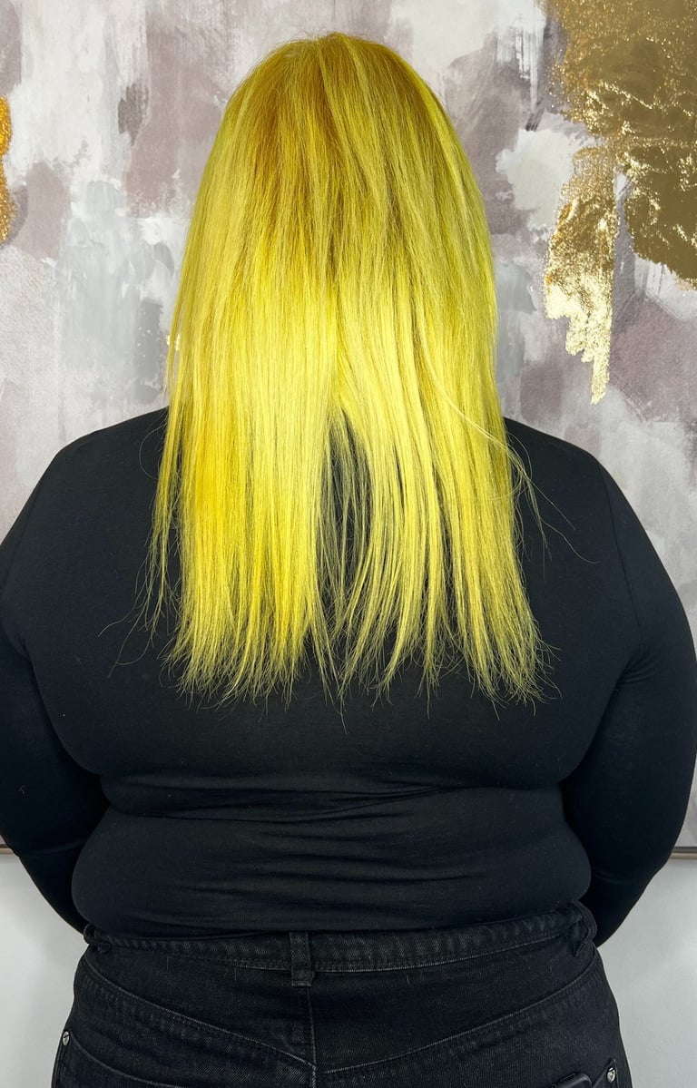 Before and after nano bonds hair extensions St Albans