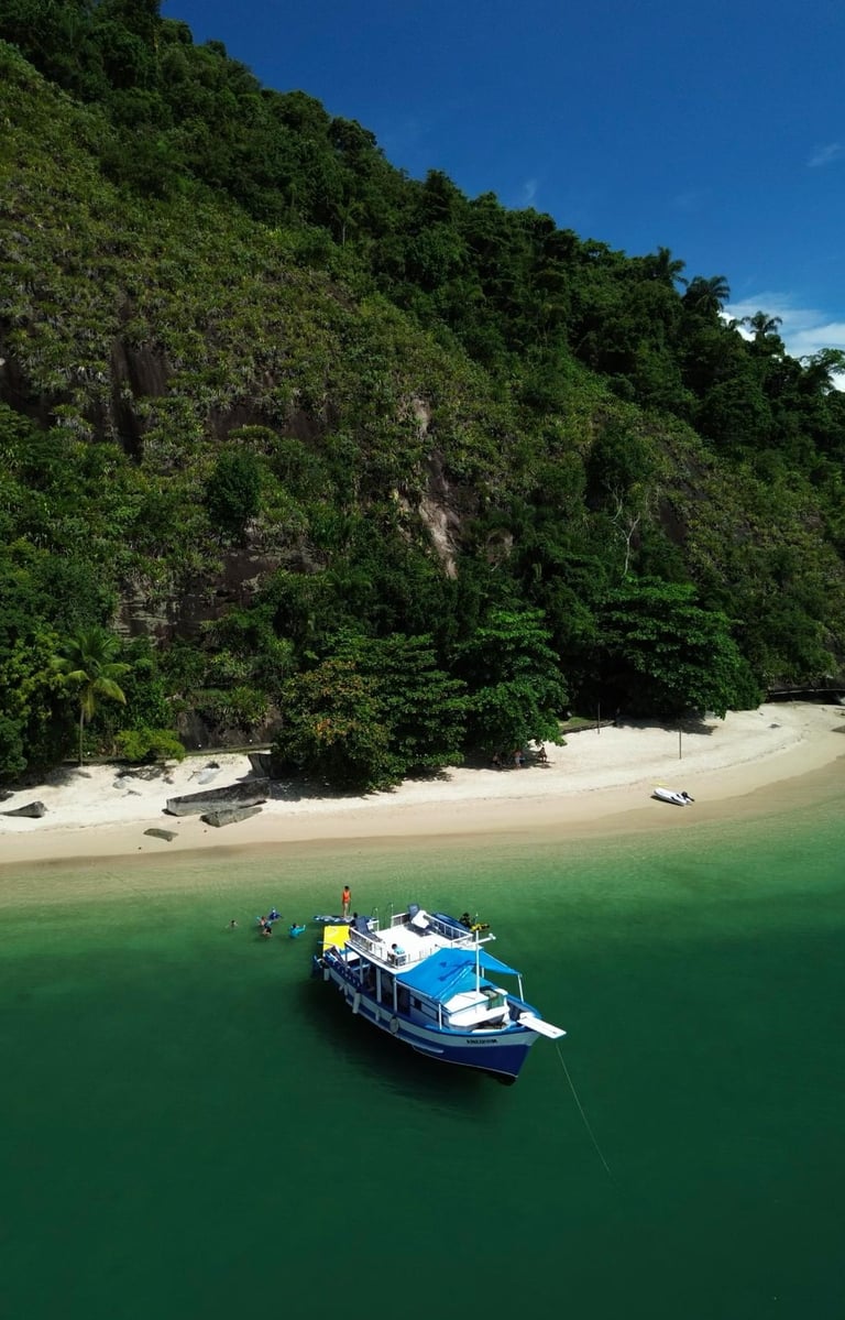 foto do barco anequim em paraty