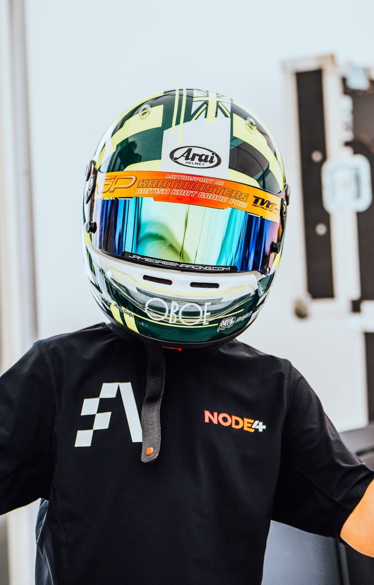 Hayden helmet design karting