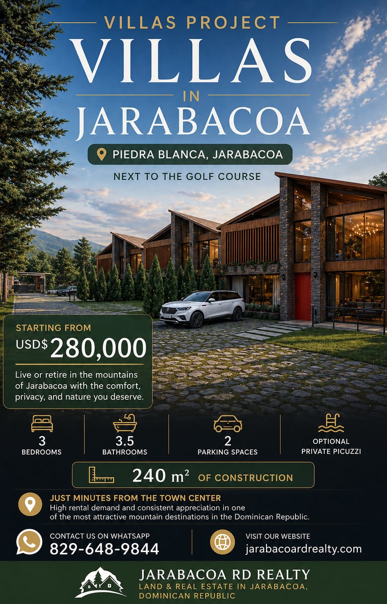 Villas Project in Jarabaco, just 4 villas gated 