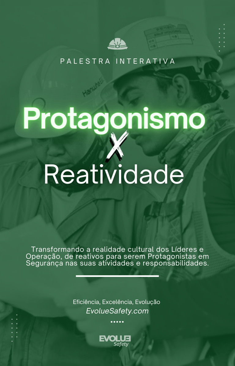 Palestra SIPAT, colaboradores reativos, liderança resistente, Evolue Safety, Wilbert Gandra