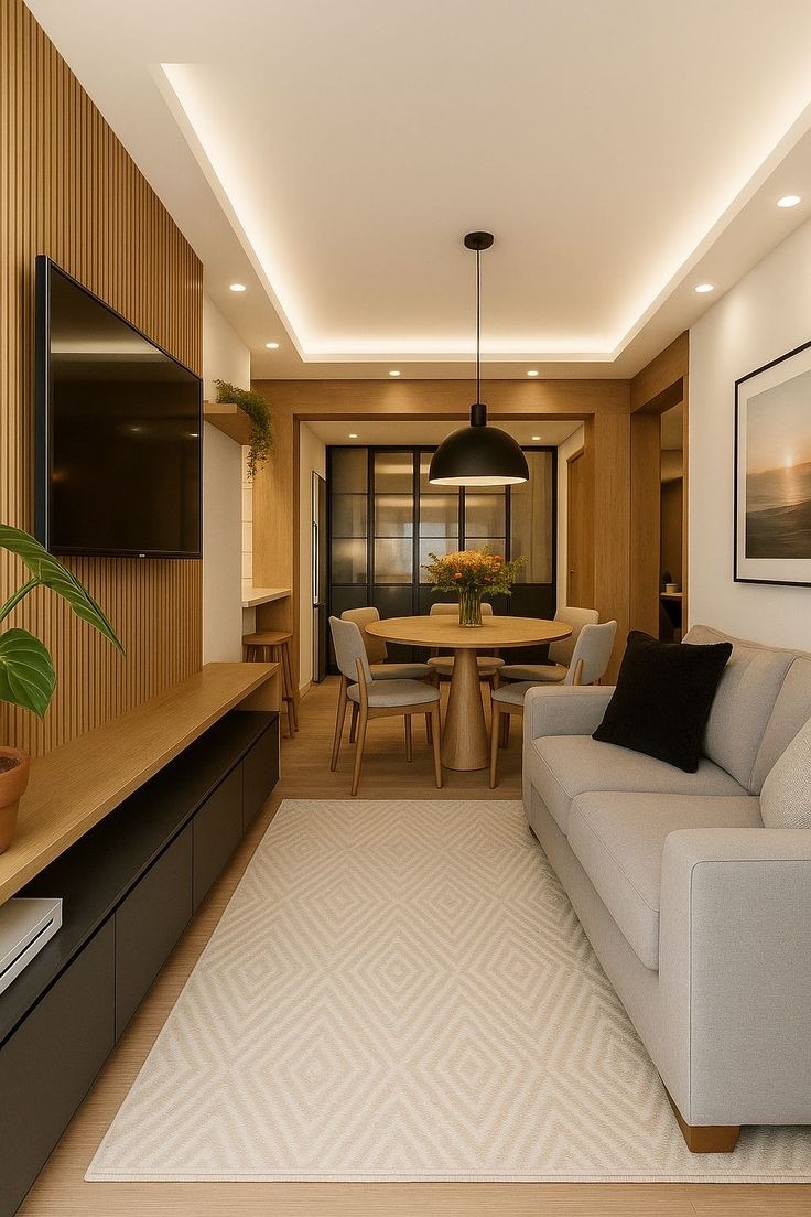 acabados modernos para apartamento en obra gris
