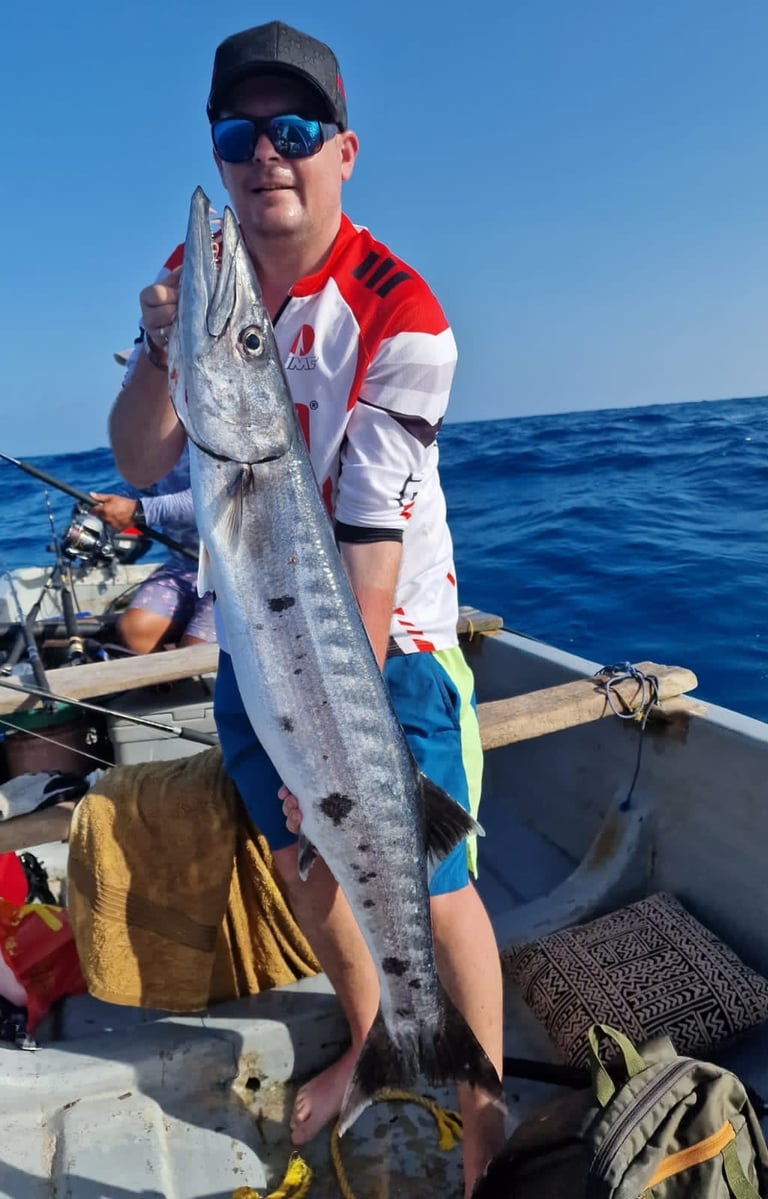 Zanzibar fishing charters, big fish on the boat
