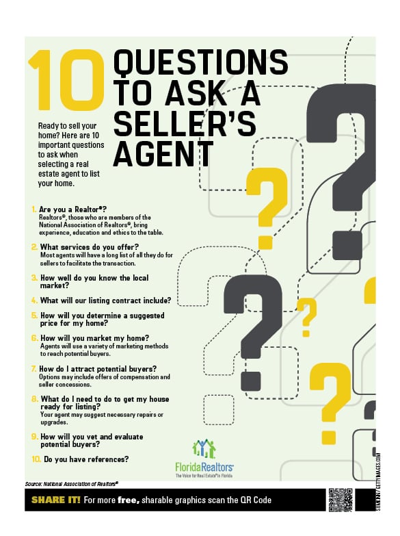 Ten Questions to Ask a Seller's Agent (Listing Agent)