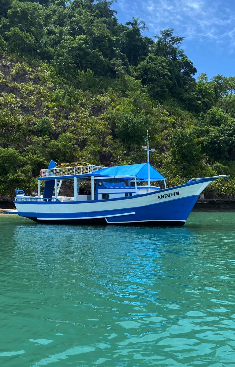 foto do barco anequim em paraty