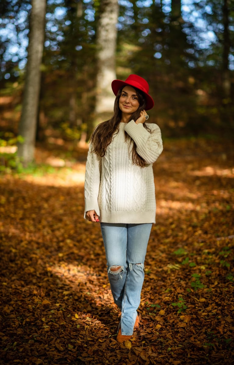 Lady portrait image in Zurich, autumn