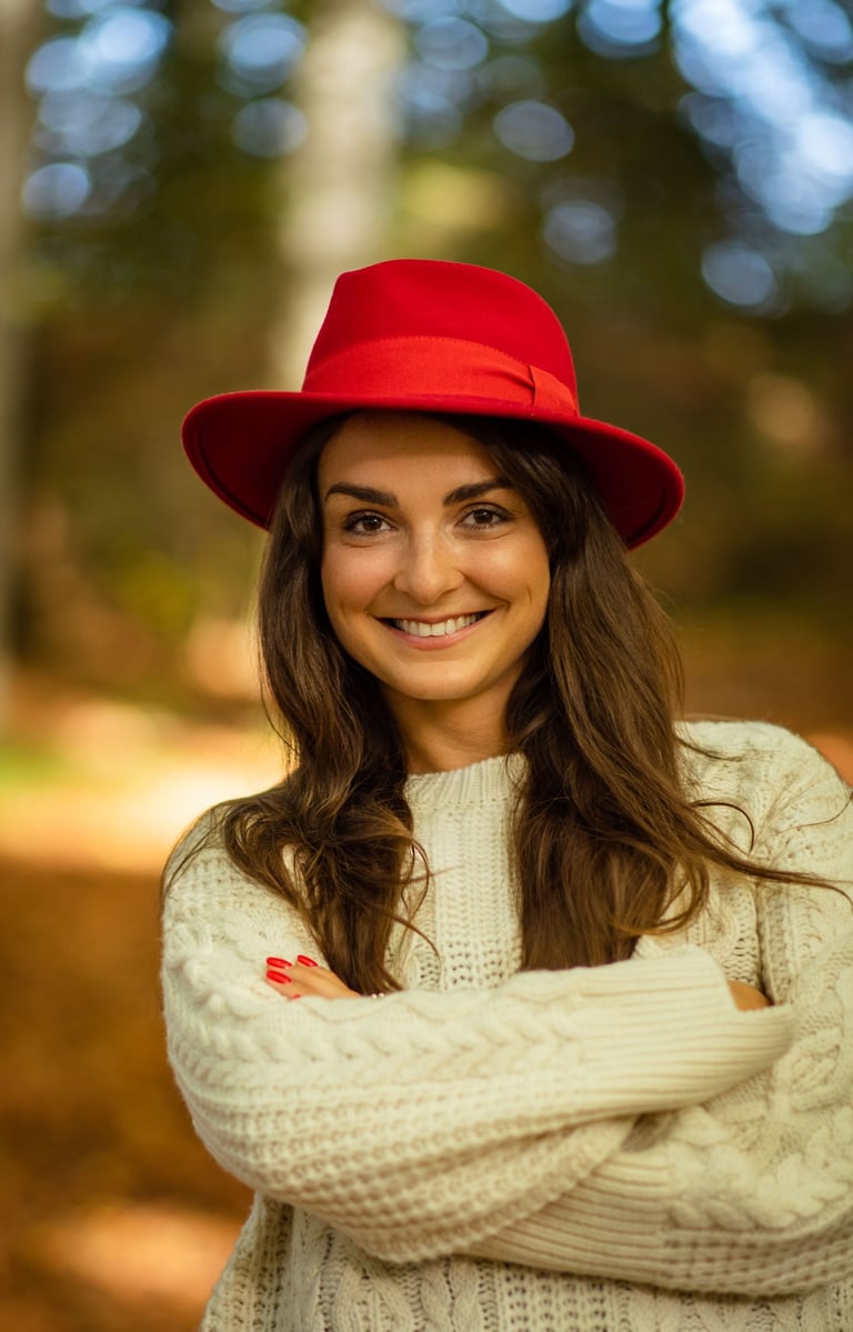 Lady portrait image in Zurich, autumn