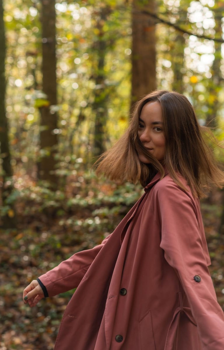 Lady in autumn