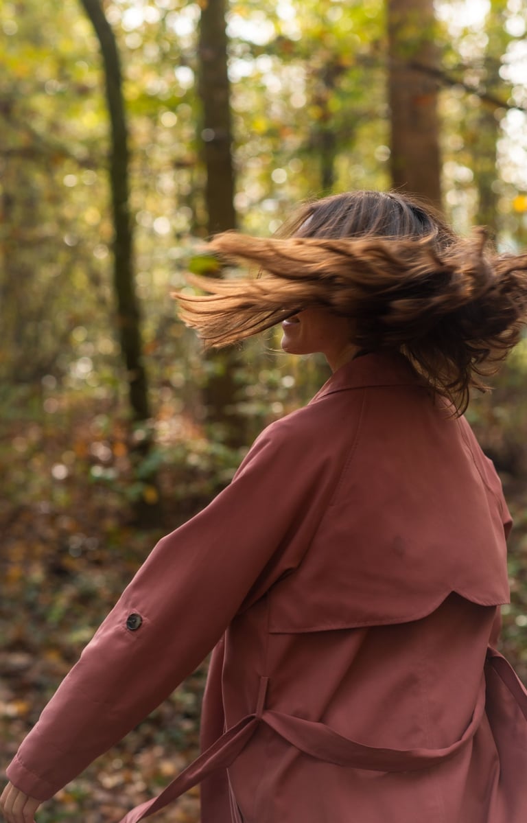 Lady in autumn