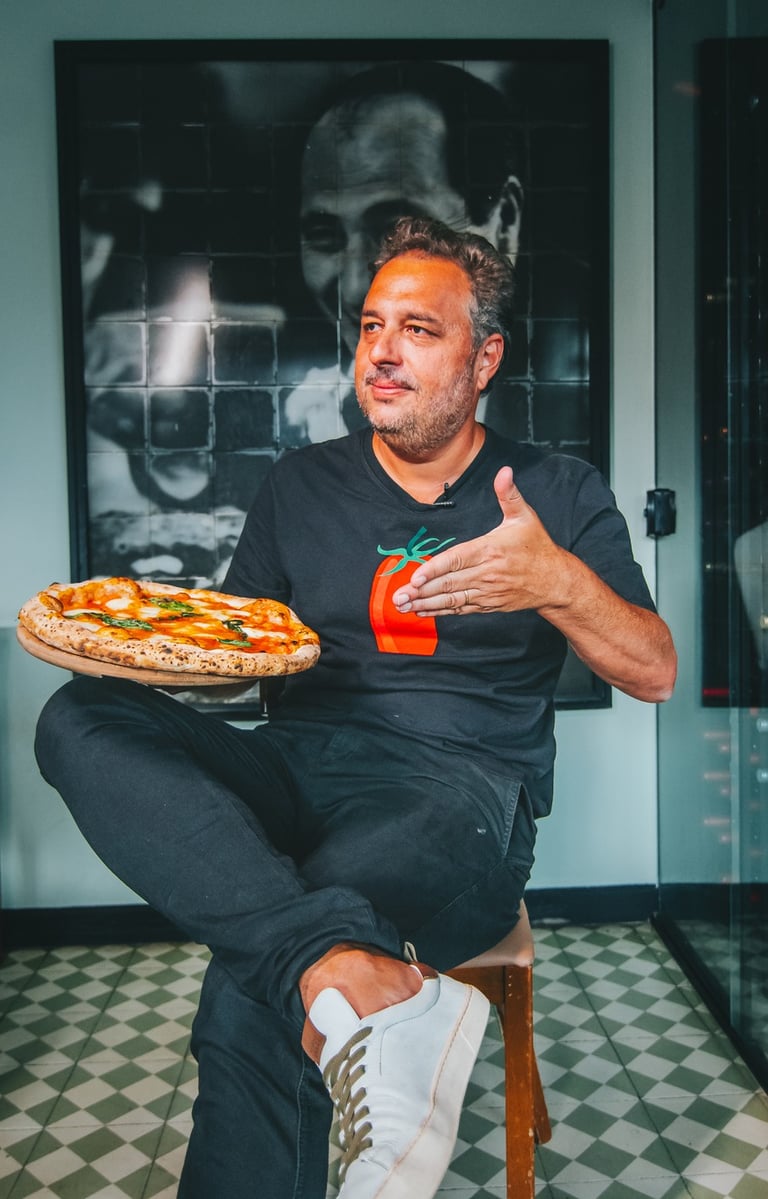 Gil Guimarães, Baco Pizzaria. Foto: Divulgação/ Facundo Fotografia