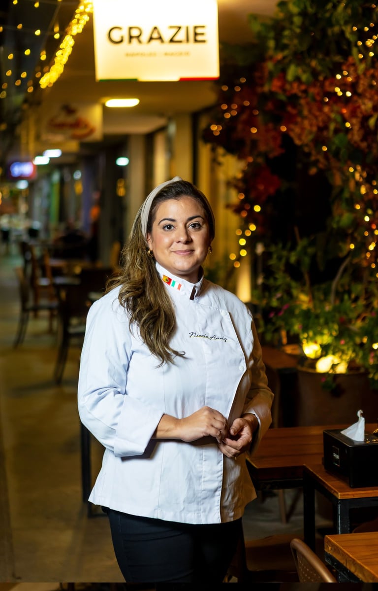 Nicole Acioly, Grazie Pizzeria Napoletana. Foto: Divulgação