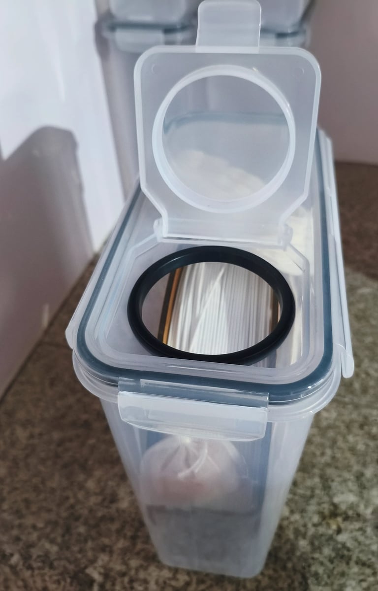 Caixa de conservação de filamento 3D com proteção contra ar e humidade