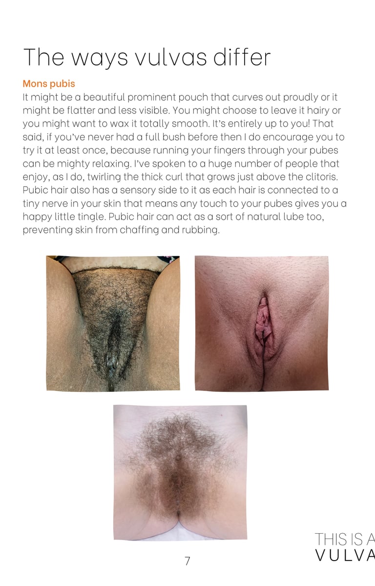 Page from This is the Vulva book about how vulvas difer