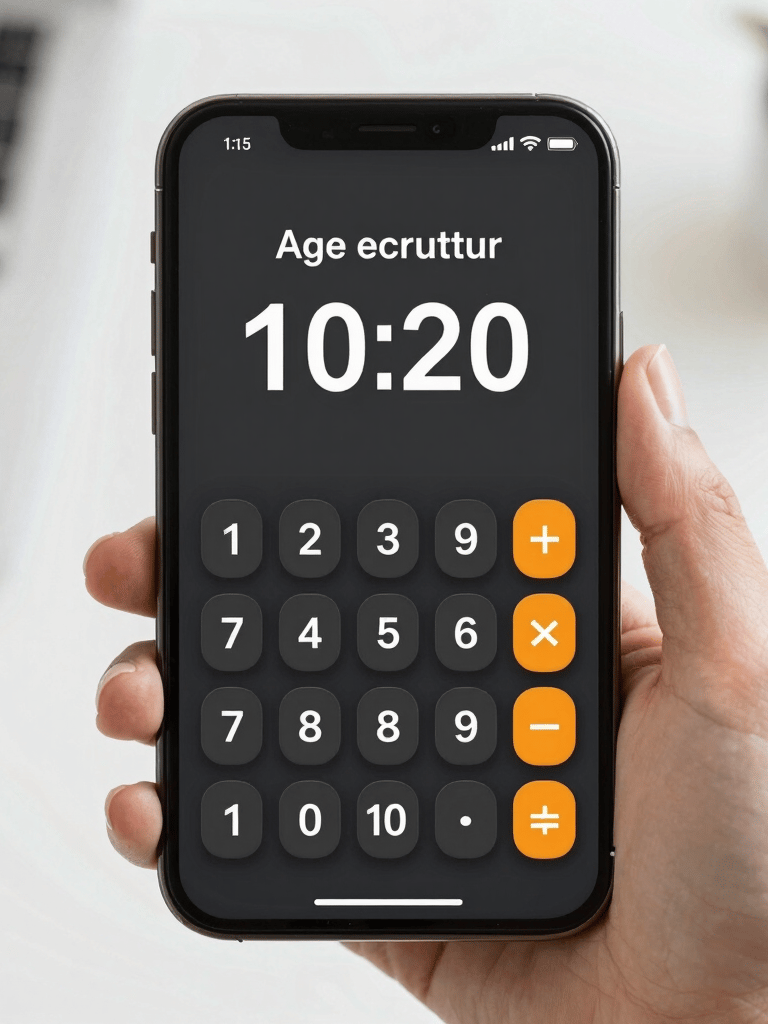 A sleek scientific calculator with a clear display and multiple function buttons