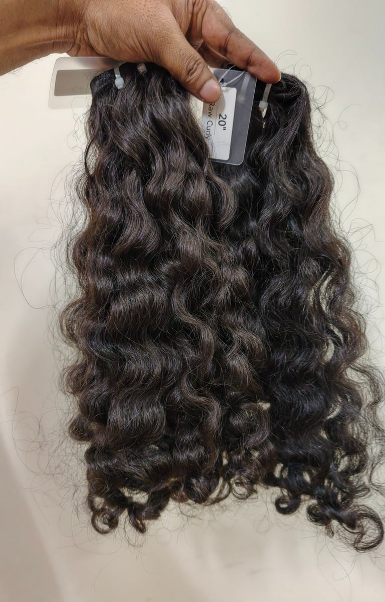 Premium Curly Raw Human Hair Bundles from Tanori Hair LLP