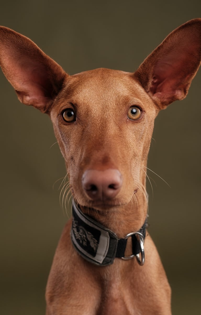 a dog is looking at the camera and a dog is looking at the camera