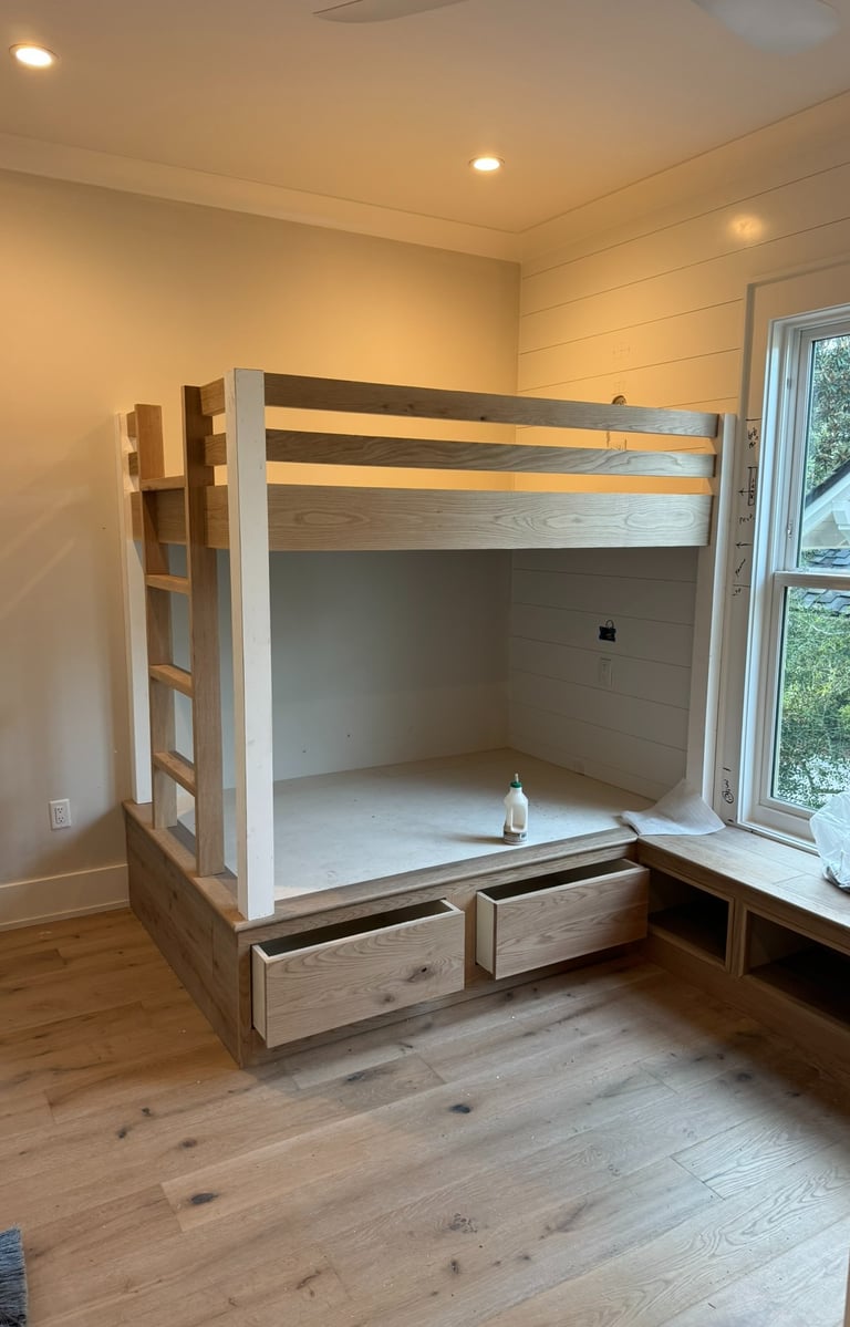 Custom Bunkbed White Oak 