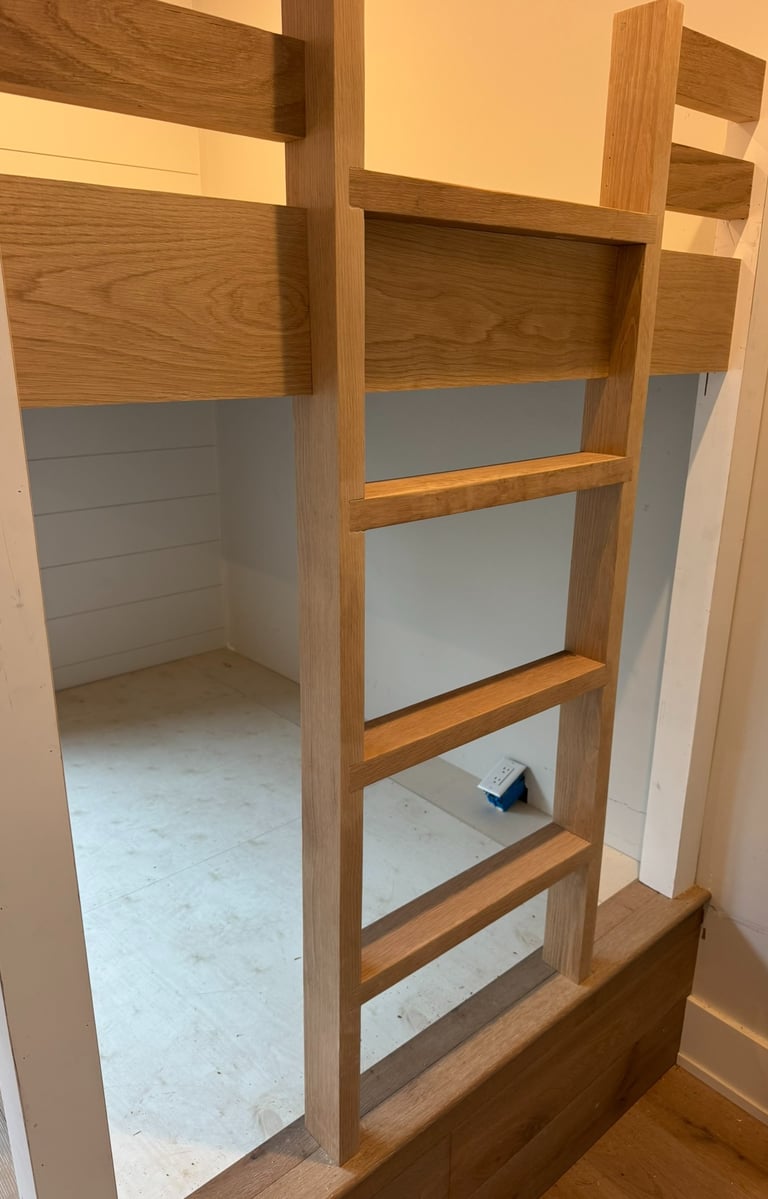 Custom Bunkbed White Oak 