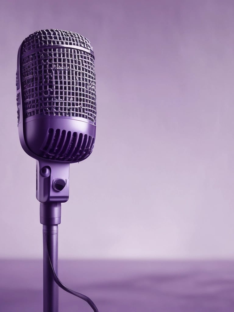 condenser microphone with black background