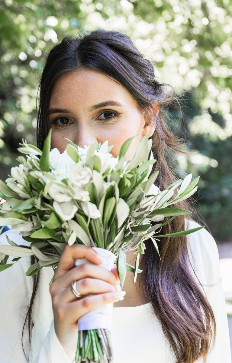 Reportage mariage à Tournan en Brie : portrait lumineux de la mariée