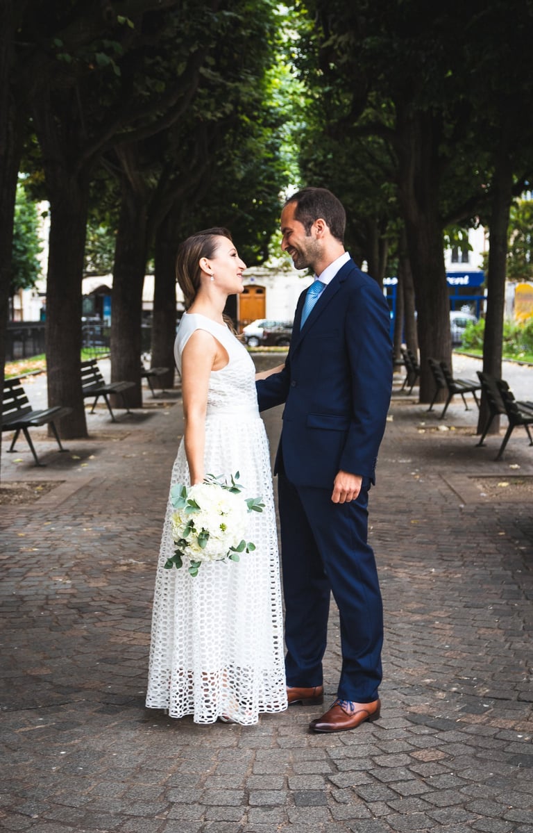 Reportage mariage juif Levallois : séance de couple