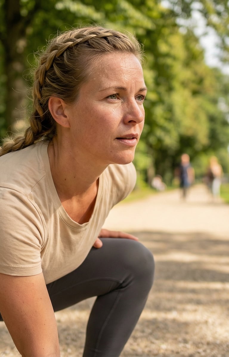 Nederlandse vrouw stretchen