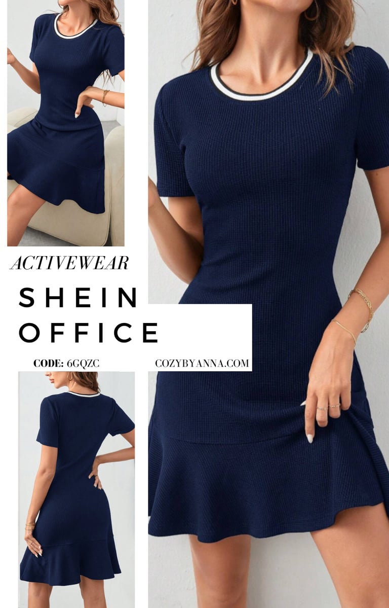 Shein Frenchy casual summer dress with round neck and ruffle hem – lightweight sun dress everyday