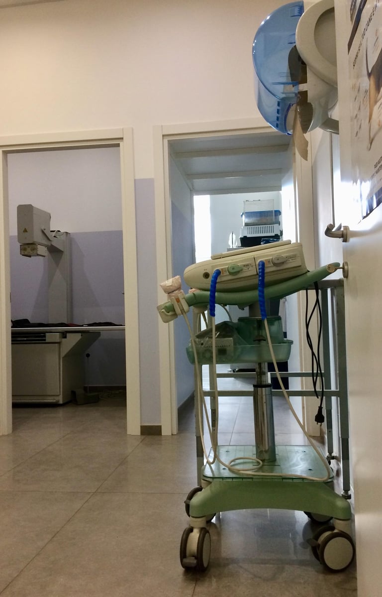 Sala esami diagnostici veterinari