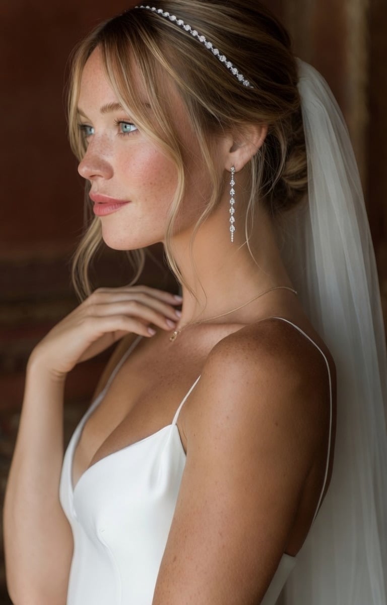 modern bridal hairstyle Sunshine Coast