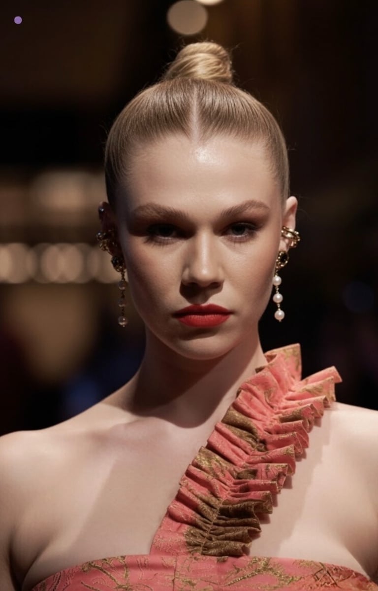 high fashion hair and makeup inspired by Harper’s Bazaar editorials