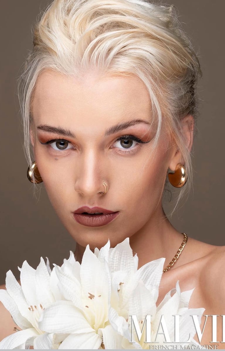 luxury fashion beauty with MALVIE editorial influence