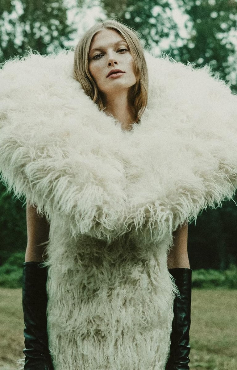 high fashion editorial hair and makeup inspired by Vogue