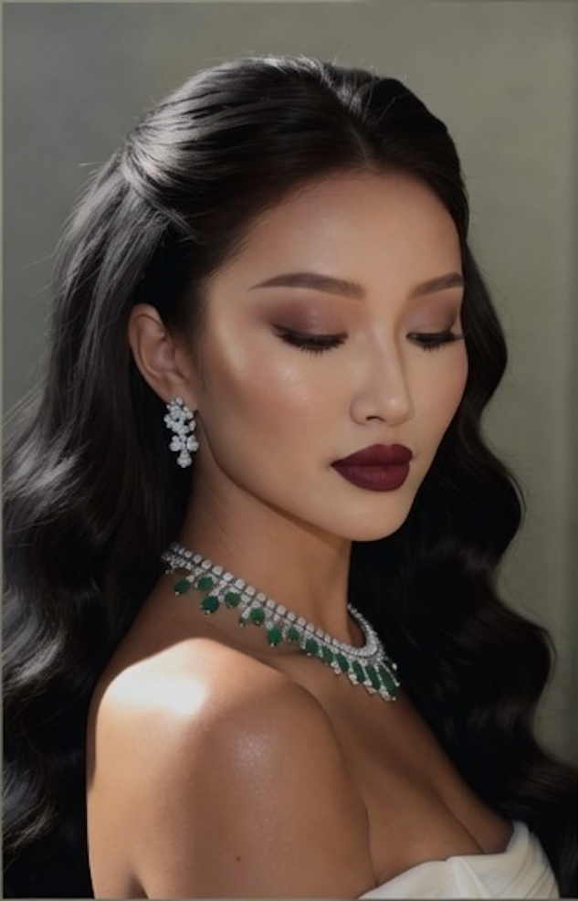 glamorous evening makeup Gold Coast