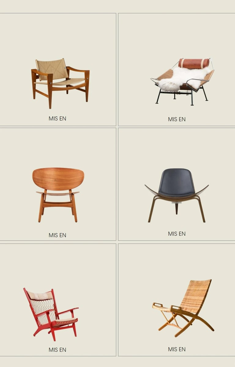 Hans J. Wegner Danish modern furniture Scandinavian interior Mid-century chair Nordic design timeles