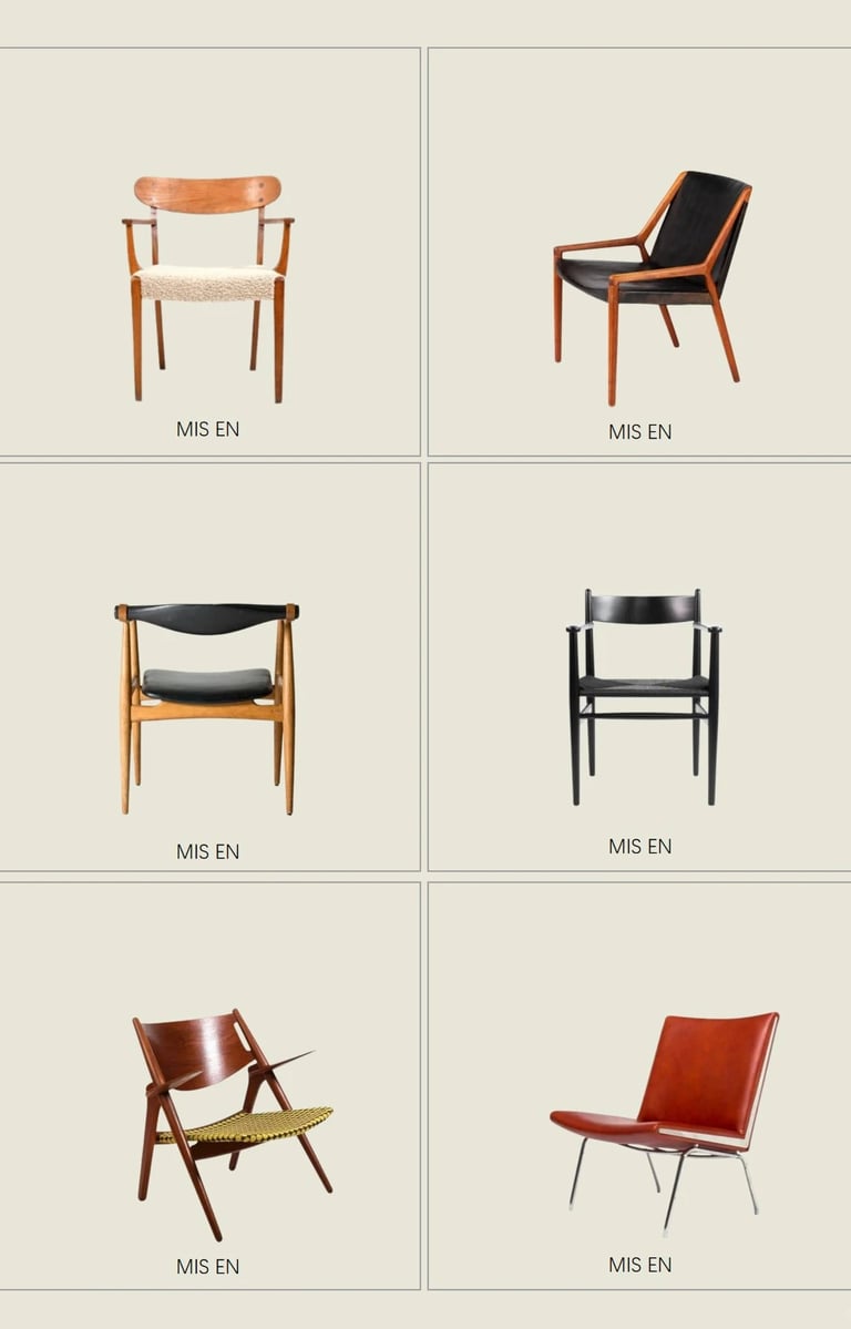 Hans J. Wegner Danish modern furniture Scandinavian interior Mid-century chair Nordic design timeles