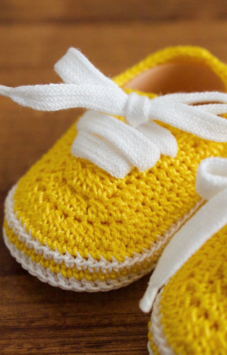 Zapatillas bebe crochet