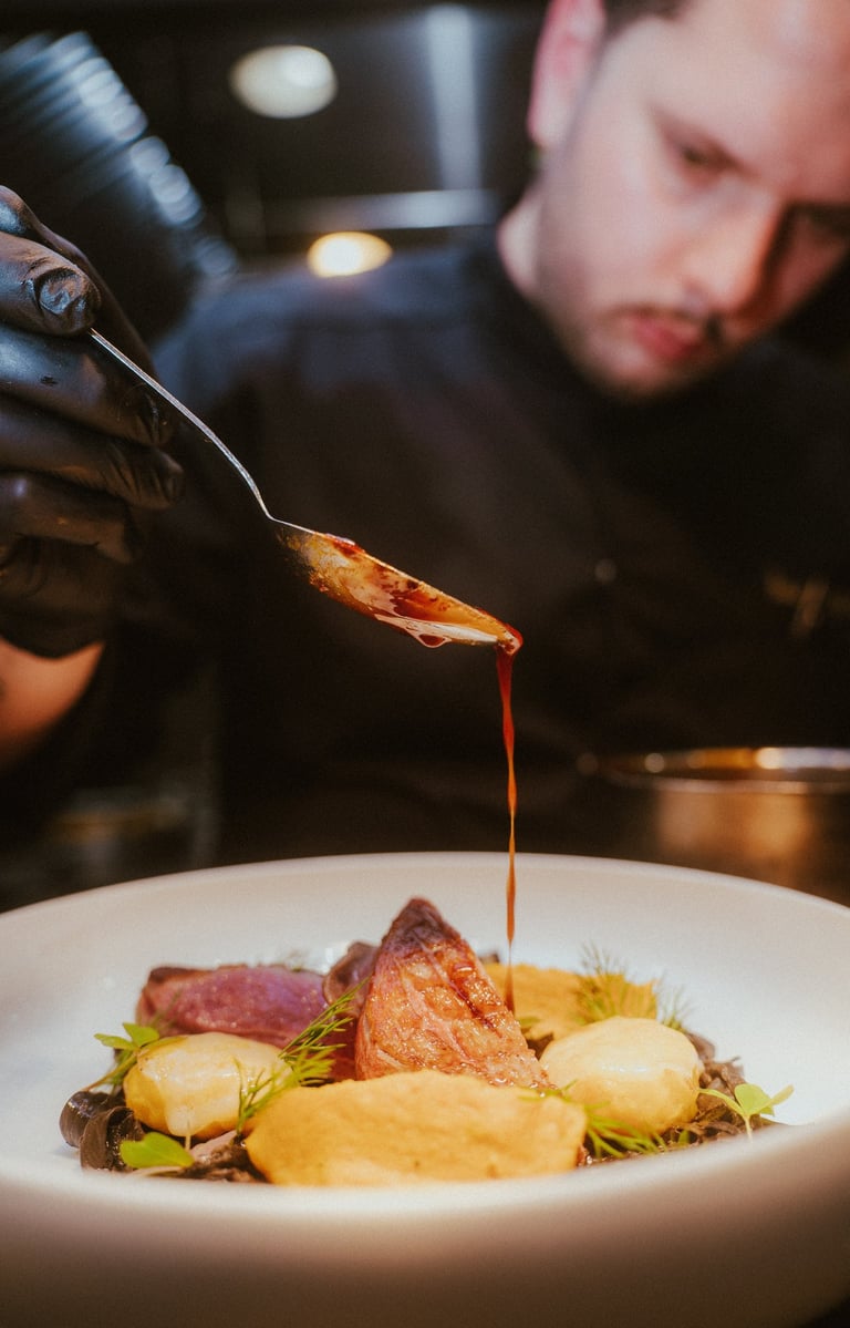 Dressage au restaurant Martin Paris