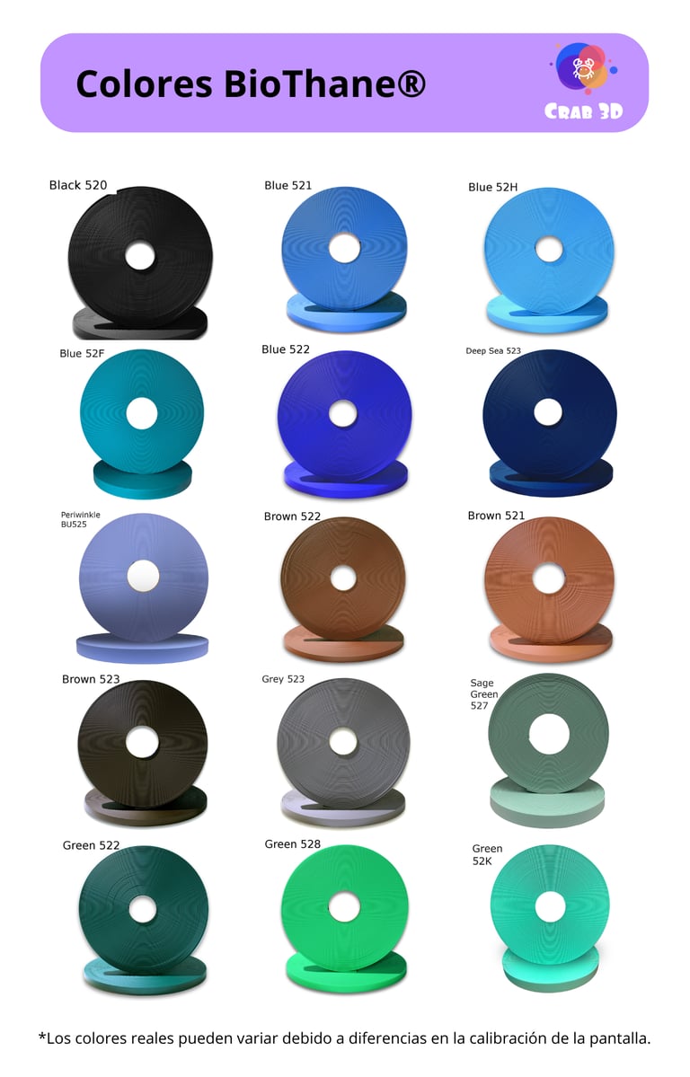 Catálogo Colores BioThane®