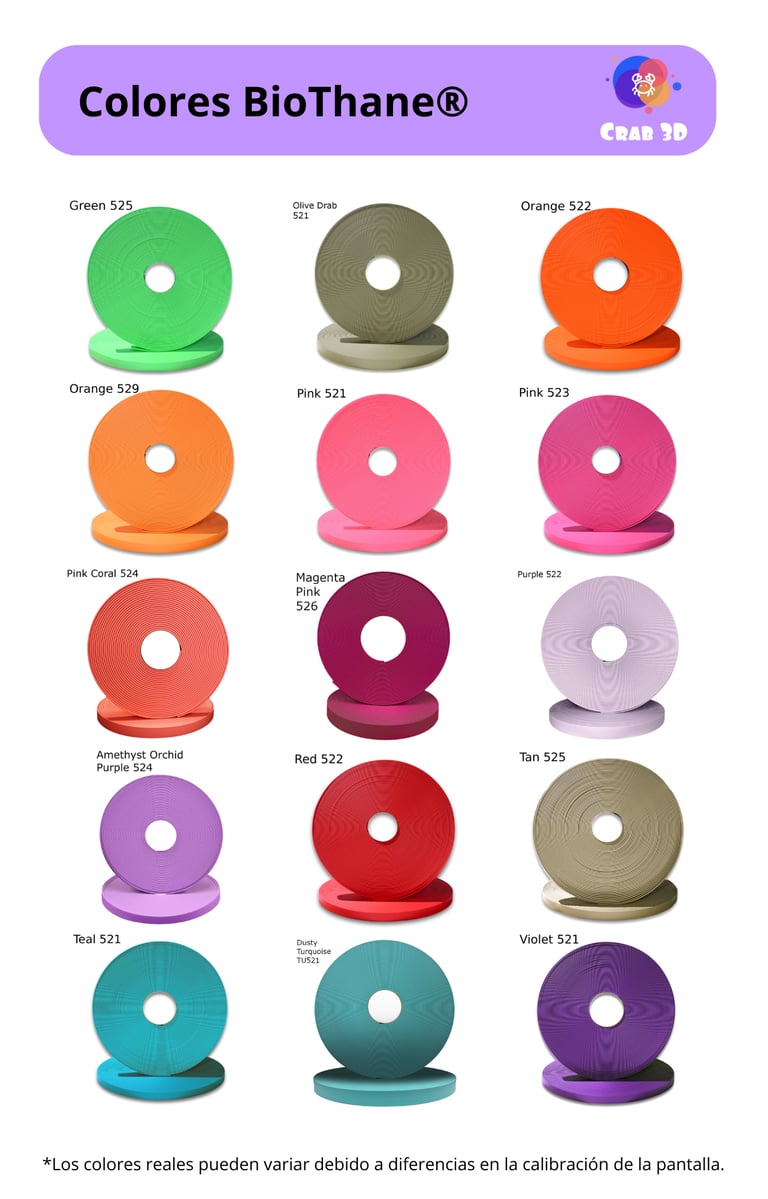 Catálogo Colores BioThane®