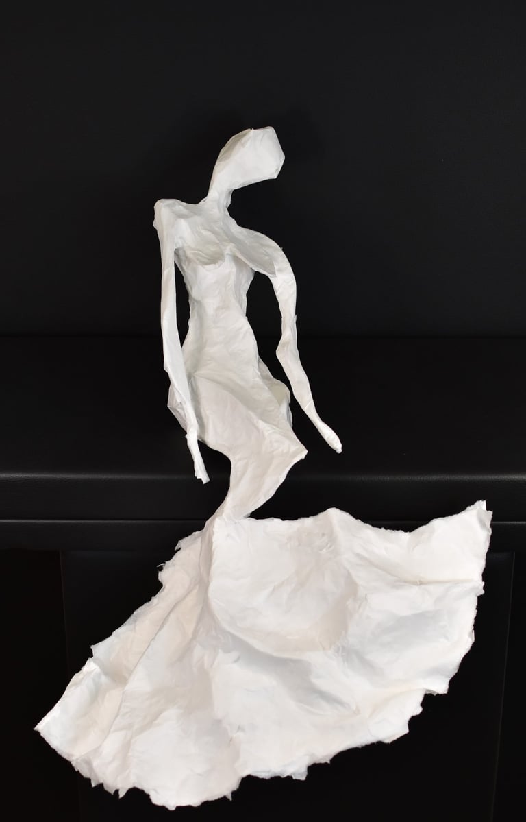 mermaids sculpture paper Sète France