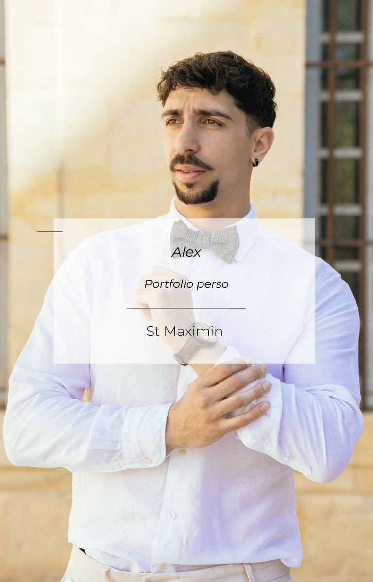 Portrait professionnel homme en Provence, séance photo en extérieur à Saint-Maximin
