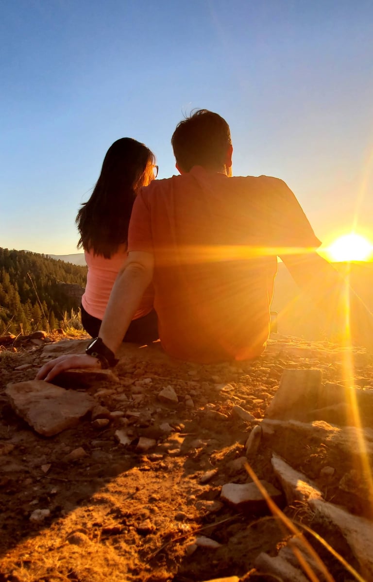 Couple Grounding and Connecting With Nature