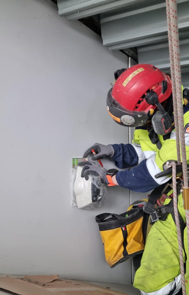 Gaisro aptikimo sistemos montavimas ir kalibravimas