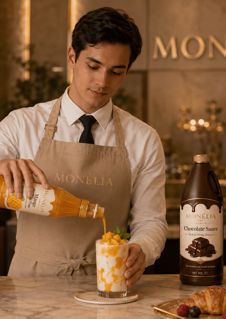 MONÉLIA premium syrups gourmet sauces and fruit purees for cafés hotels restaurants and HoReCa marke