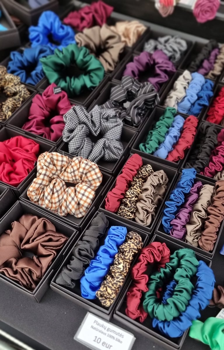 Šilko plaukų gumutės