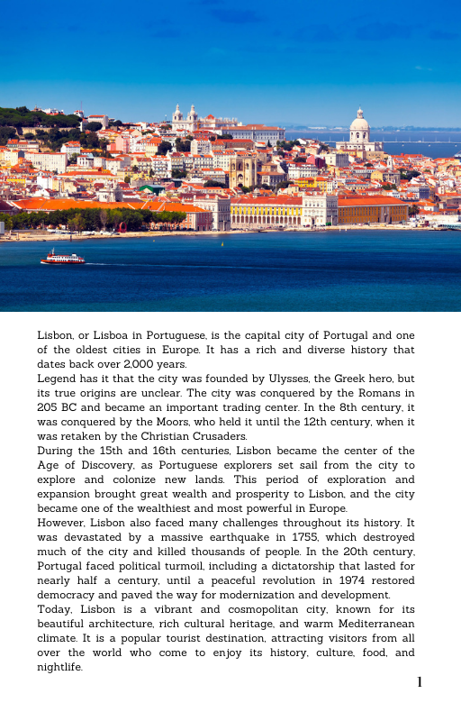 free ebook lisbon sailing tour