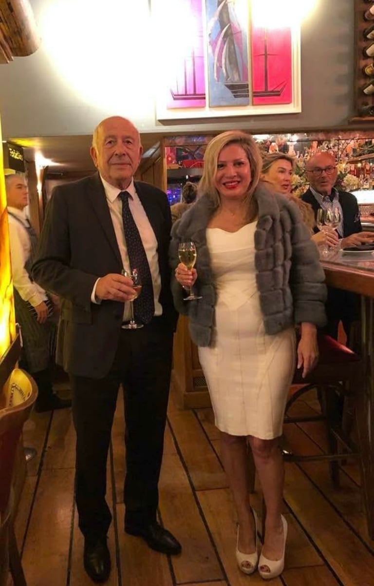 Iris Devote LITTARDI - vernissage avec M le Maire de Menton Yves JUHEL