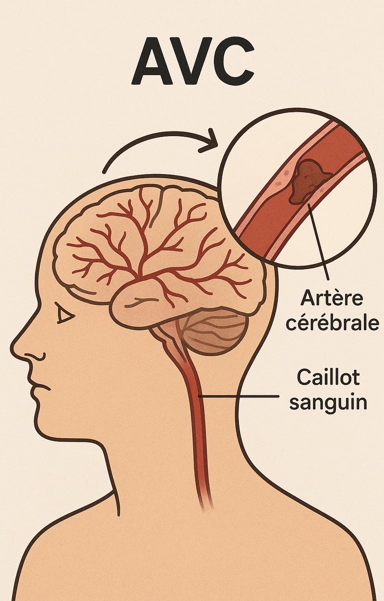 Illustration scientifique AVC - Journée mondiale des AVC