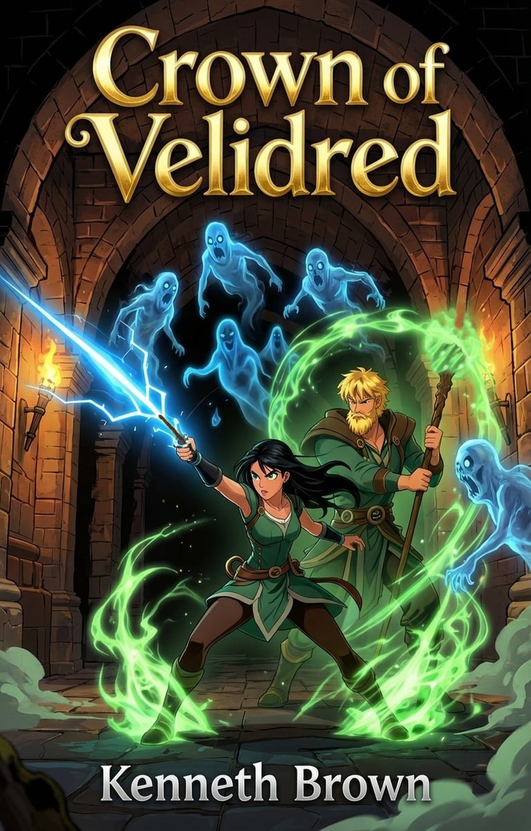The Crown of Velidred is the final book in the Mountain King series.