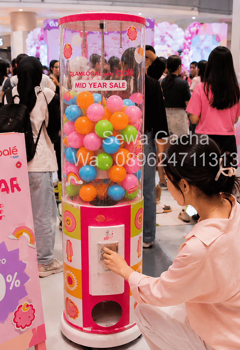 Sewa gacha untuk booth dan event